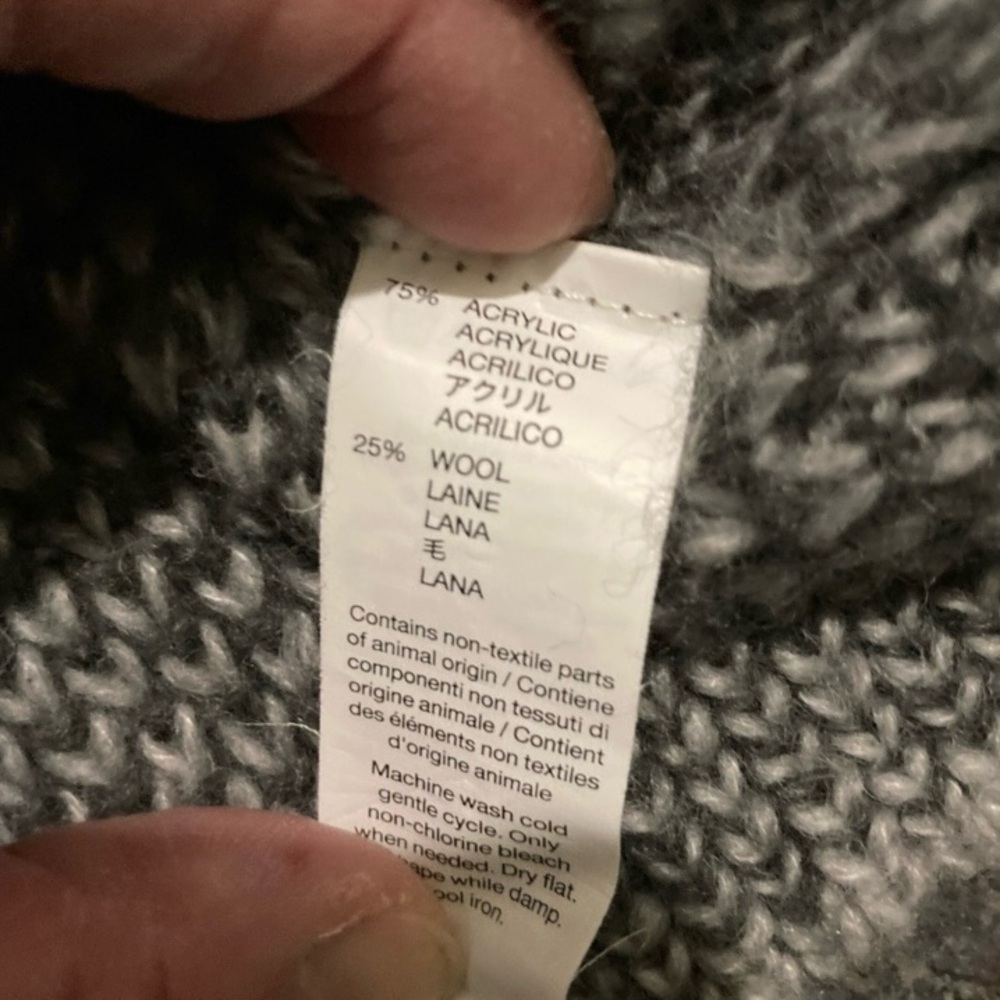 Gap Solid Gray And Gray Plaid Sweater Set. Women’… - image 5